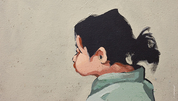 (Acrylic Study)  In The Zone   (Detail_1)