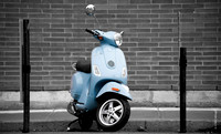 Montreal :  Blue Vespa