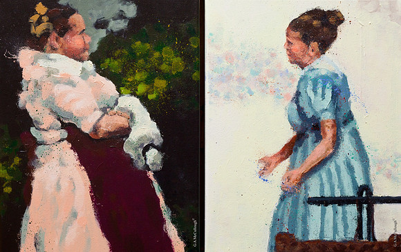 The Discussion   (Diptych)